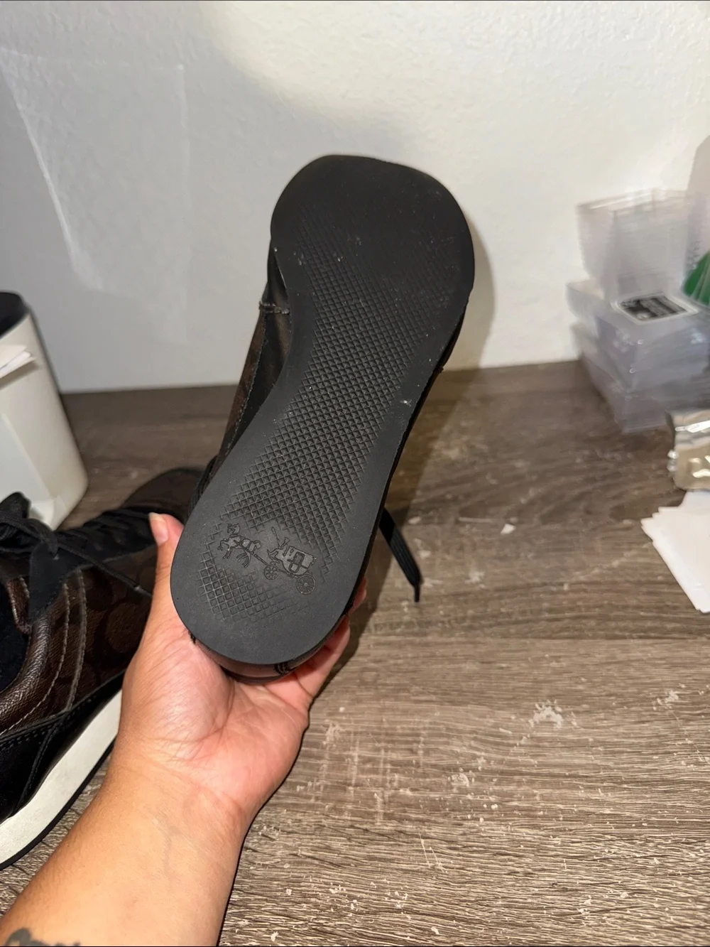 Women's Fashion Sneakers in Brown and Black - COACH